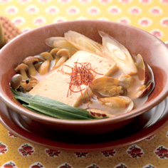 豆腐とあさりのチゲ