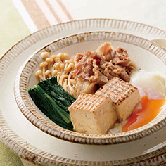 豆腐と豚肉の簡単すき焼き