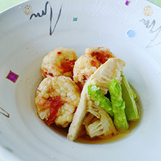 桜えび入り揚げ出し豆腐